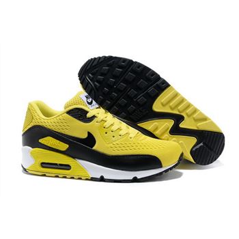 Nike Air Max 90 Premium Em Unisex Yellow Black Running Shoes Reduced